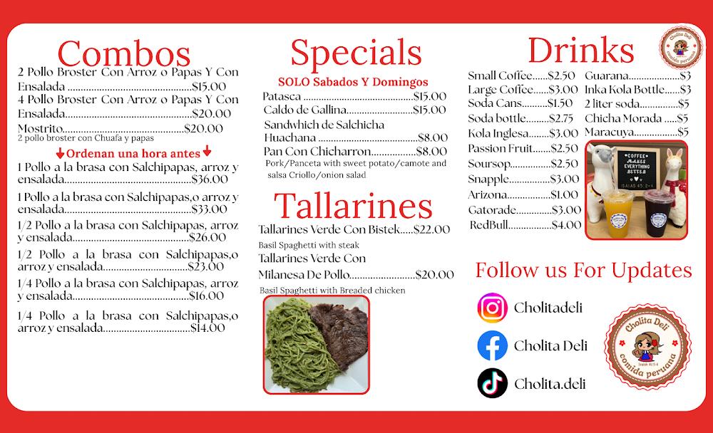 Cholita Deli Menu image 2